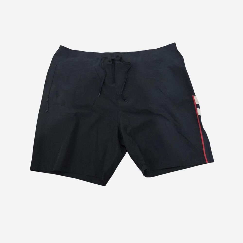 Hurley Men's Black and Navy Swim-briefs-shorts